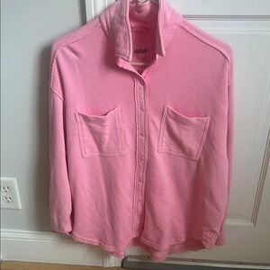 Aerie Pink Button-Up Top